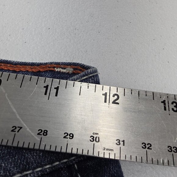 Levi's Jeans Girls 8 Blue Boot Cut Adjustable Waist Flap Pockets Stretch W24 L22 - Picture 11 of 13